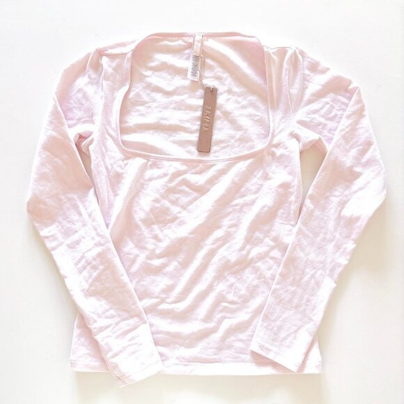 NWT Skims Cotton Jersey Long Sleeve - Picture 1 of 3